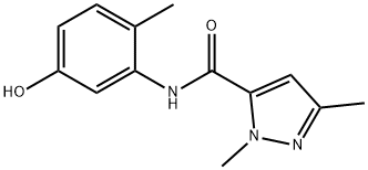 N-(5-hydroxy-2-methylphenyl)-1,3-dimethyl-1H-pyrazole-5-carboxamide Structure