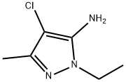 1H-Pyrazol-5-amine,  4-chloro-1-ethyl-3-methyl- 구조식 이미지