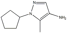 1-cyclopentyl-5-methyl-1H-pyrazol-4-amine Structure