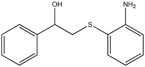 2-[(2-aminophenyl)sulfanyl]-1-phenylethan-1-ol 구조식 이미지