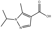 1-ISOPROPYL-5-METHYL-1H-PYRAZOLE-4-CARBOXYLIC ACID 구조식 이미지