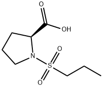 1-(propane-1-sulfonyl)pyrrolidine-2-carboxylic acid Structure