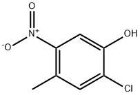 2-Chloro-4-methyl-5-nitro-phenol 구조식 이미지