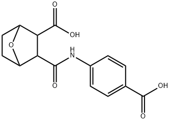 3-[(4-carboxyanilino)carbonyl]-7-oxabicyclo[2.2.1]heptane-2-carboxylic acid 구조식 이미지