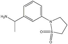 2-[3-(1-aminoethyl)phenyl]-1lambda6,2-thiazolidine-1,1-dione 구조식 이미지