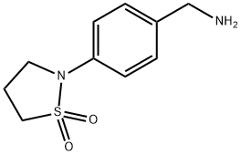 2-[4-(aminomethyl)phenyl]-1lambda6,2-thiazolidine-1,1-dione Structure