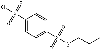 4-(propylsulfamoyl)benzene-1-sulfonyl chloride Structure