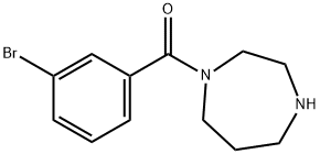 1-(3-bromobenzoyl)-1,4-diazepane 구조식 이미지