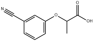 2-(3-cyanophenoxy)propanoic acid 구조식 이미지