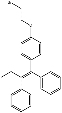 (1-(4-(2-bromoethoxy)phenyl)but-1-ene-1,2-diyl)dibenzene Structure