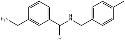 3-(aminomethyl)-N-[(4-methylphenyl)methyl]benzamide Structure