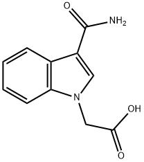 2-(3-carbamoyl-1H-indol-1-yl)acetic acid 구조식 이미지