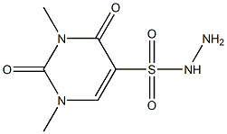 1,3-dimethyl-2,4-dioxo-1,2,3,4-tetrahydropyrimidine-5-sulfonohydrazide Structure