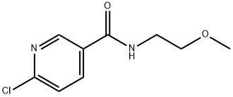 6-chloro-N-(2-methoxyethyl)pyridine-3-carboxamide Structure