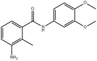 3-amino-N-(3,4-dimethoxyphenyl)-2-methylbenzamide 구조식 이미지