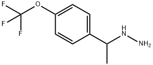 1-(1-(4-(trifluoromethoxy)phenyl)ethyl)hydrazine Structure