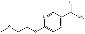 6-(2-methoxyethoxy)pyridine-3-carbothioamide 구조식 이미지