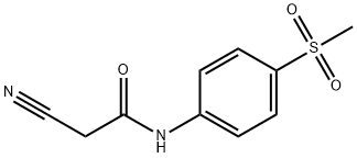 2-cyano-N-[4-(methylsulfonyl)phenyl]acetamide 구조식 이미지