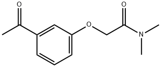 2-(3-acetylphenoxy)-N,N-dimethylacetamide 구조식 이미지