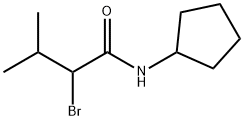 2-bromo-N-cyclopentyl-3-methylbutanamide Structure