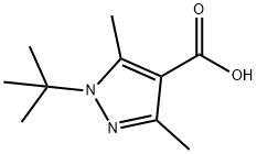 1-tert-butyl-3,5-dimethyl-1H-pyrazole-4-carboxylic acid 구조식 이미지