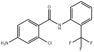 4-amino-2-chloro-N-[2-(trifluoromethyl)phenyl]benzamide 구조식 이미지