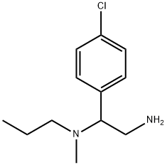 [2-amino-1-(4-chlorophenyl)ethyl](methyl)propylamine Structure