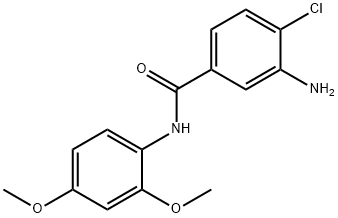 3-amino-4-chloro-N-(2,4-dimethoxyphenyl)benzamide Structure