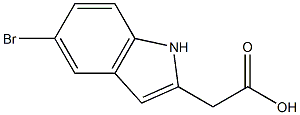 2-(5-bromo-1H-indol-2-yl)acetic acid Structure