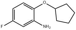 2-(cyclopentyloxy)-5-fluoroaniline 구조식 이미지