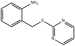 2-[(pyrimidin-2-ylsulfanyl)methyl]aniline Structure