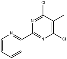 Pyrimidine, 4,6-dichloro-5-methyl-2-(2-pyridinyl)- Structure