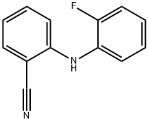 2-[(2-fluorophenyl)amino]benzonitrile Structure
