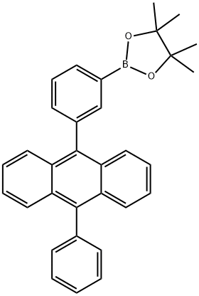 4,4,5,5-Tetramethyl-2-[3-(10-phenylanthracen-9-yl)phenyl]-1,3,2-dioxaborolane Structure