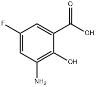 3-Amino-5-fluoro-2-hydroxy-benzoic acid Structure