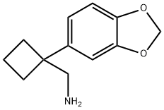 1-(1,3-Benzodioxol-5-ylmethyl)cyclobutanamine
 구조식 이미지