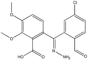 6-[2-(4-chlorobenzoyl)carbohydrazonoyl]-2,3-dimethoxybenzoic acid Structure