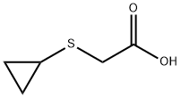 2-(cyclopropylsulfanyl)acetic acid 구조식 이미지