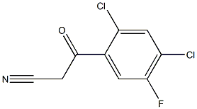 3-(2,4-dichloro-5-fluorophenyl)-3-oxopropanenitrile Structure
