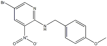 5-Bromo-N-(4-methoxybenzyl)-3-nitropyridin-2-amine 구조식 이미지