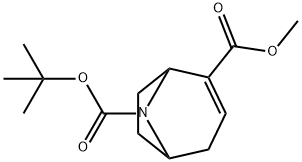 8-tert-butyl 2-methyl 8-azabicyclo[3.2.1]oct-2-ene-2,8-dicarboxylate 구조식 이미지