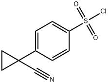 4-(1-cyanocyclopropyl)benzene-1-sulfonyl chloride Structure