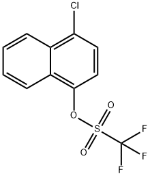 Methanesulfonic acid, 1,1,1-trifluoro-, 4-chloro-1-naphthalenyl ester 구조식 이미지