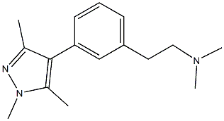 dimethyl-{2-[3-(1,3,5-trimethyl-1H-pyrazol-4-yl)-phenyl]-ethyl}-amine Structure