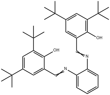 Phenol, 2,2'-[1,2-phenylenebis(nitrilomethylidyne)]bis[4,6-bis(1,1-dimethylethyl)- Structure