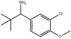 1-(3-chloro-4-methoxyphenyl)-2,2-dimethylpropan-1-amine Structure