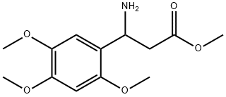 methyl 3-amino-3-(2,4,5-trimethoxyphenyl)propanoate Structure