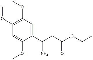 ethyl 3-amino-3-(2,4,5-trimethoxyphenyl)propanoate 구조식 이미지