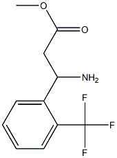 methyl 3-amino-3-[2-(trifluoromethyl)phenyl]propanoate Structure