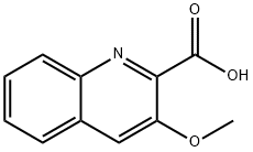 2-Quinolinecarboxylic acid, 3-methoxy- Structure